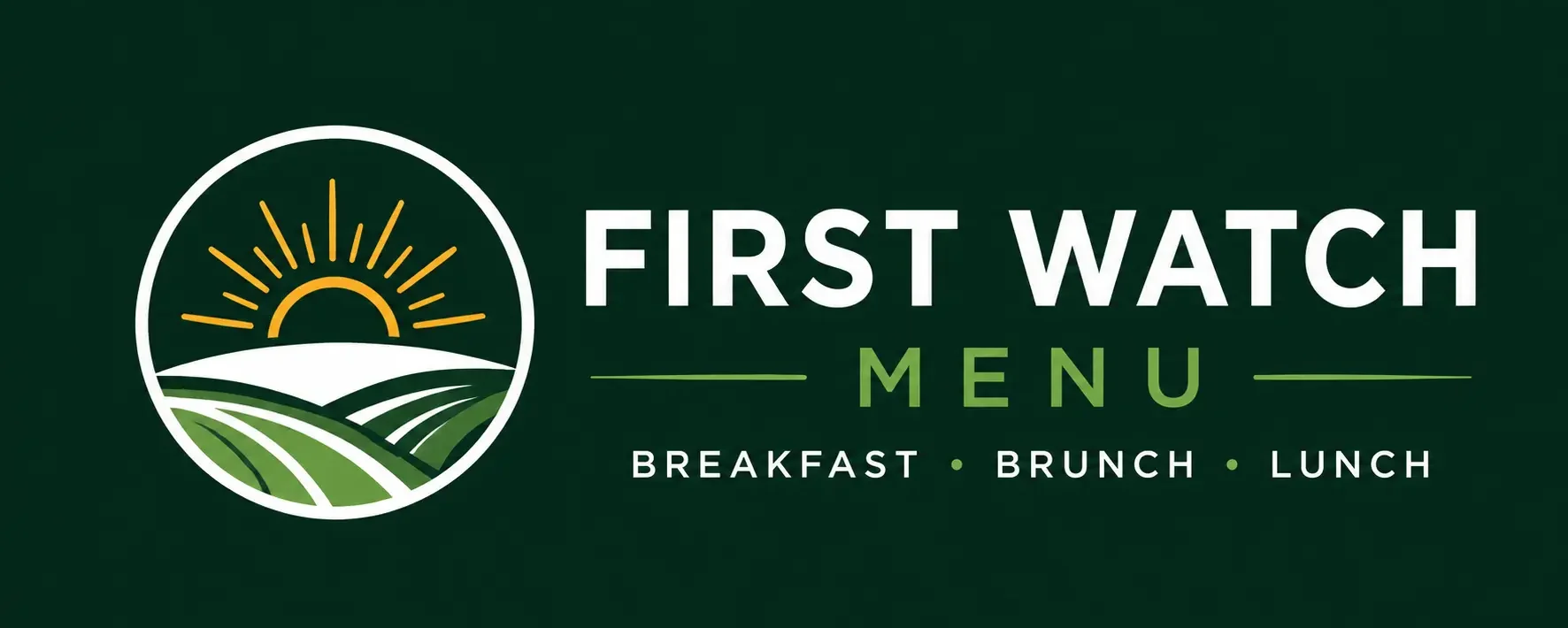 First Watch Menu