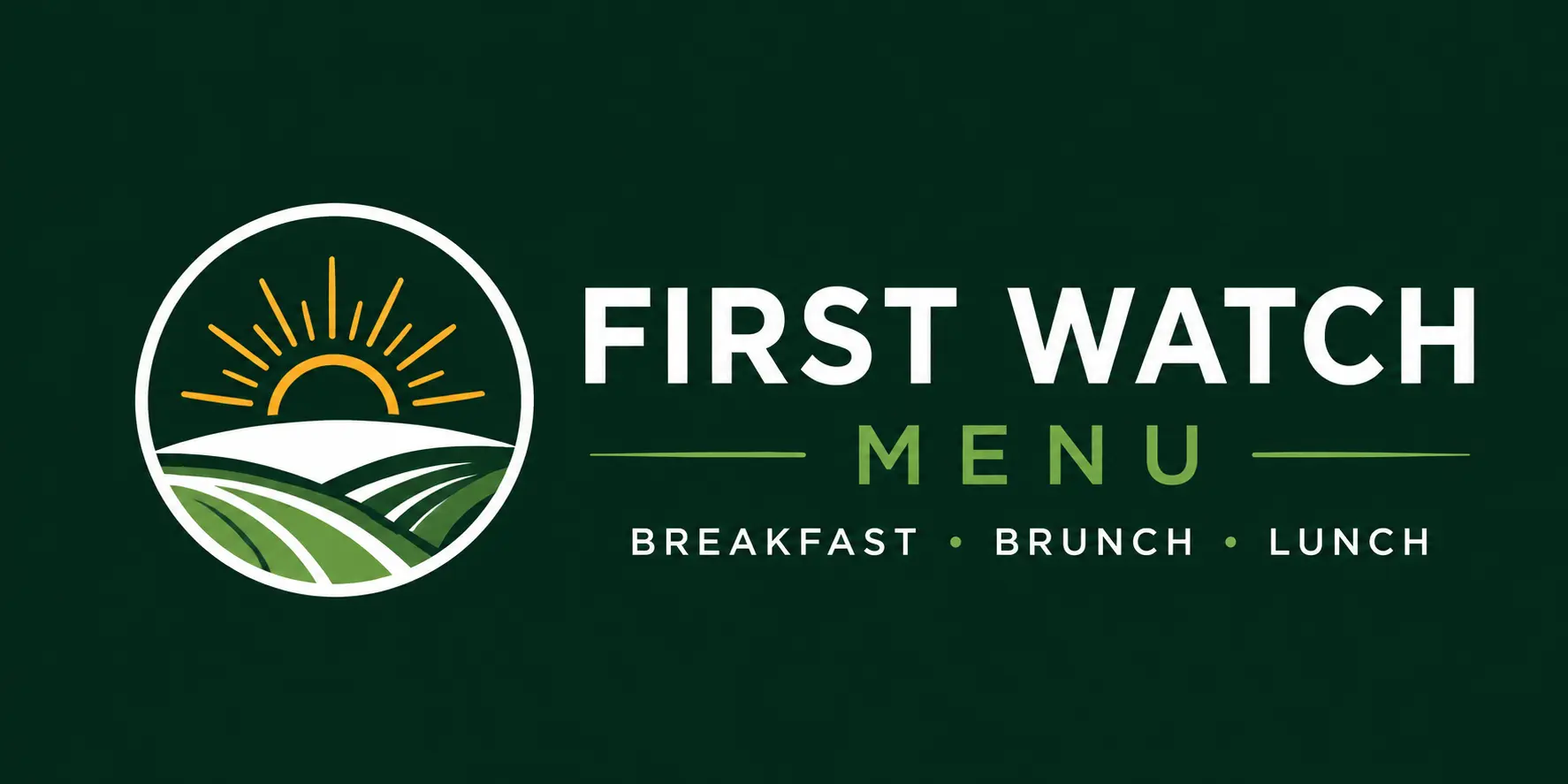 First Watch Menu