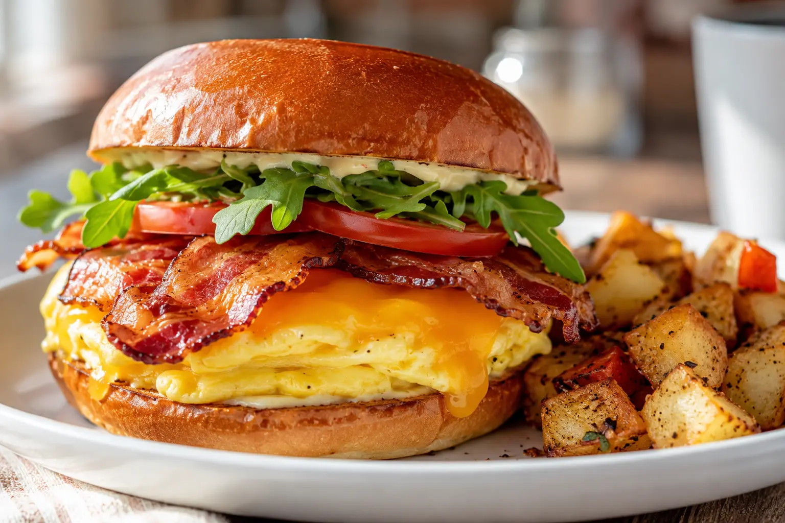 First Watch B.E.C. Sandwich gourmet breakfast sandwich