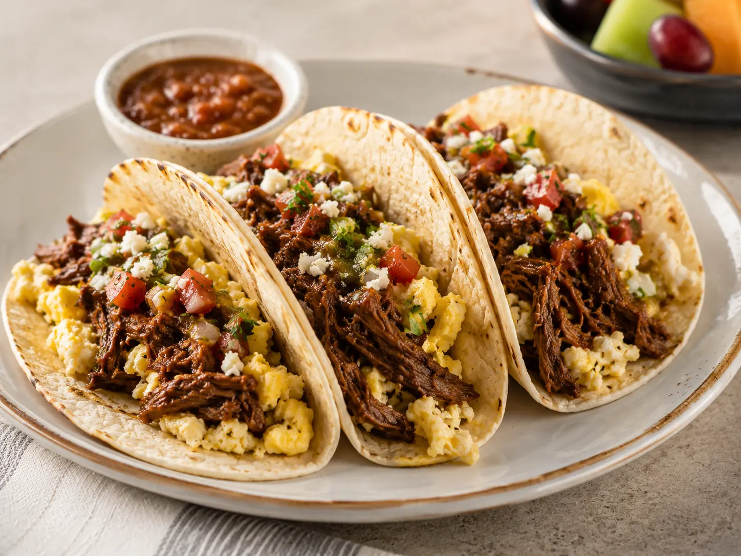 First Watch Barbacoa Breakfast Tacos