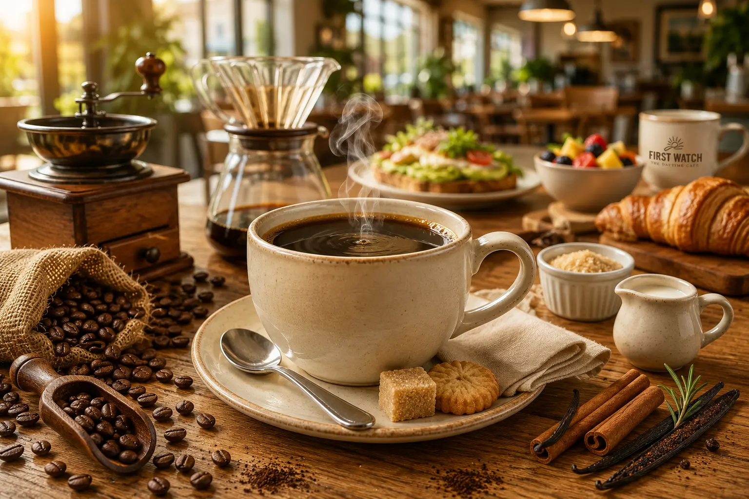 Breakfast 18 First Watch Project Sunrise Coffee signature hot blend