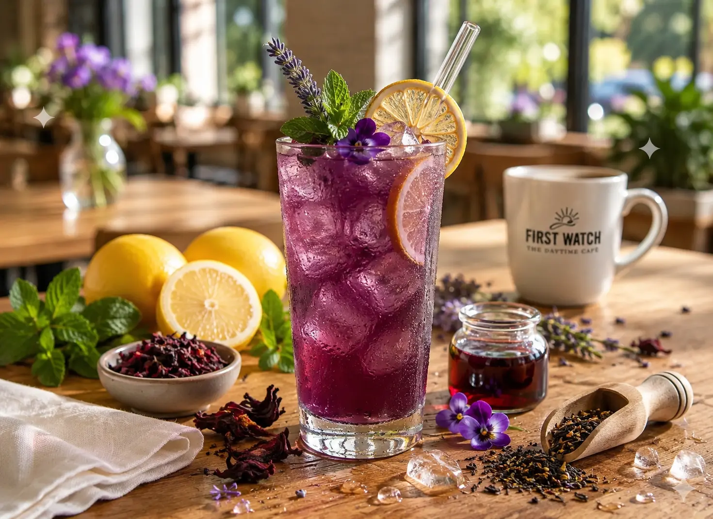 First Watch Purple Haze rich naturally sweet juice