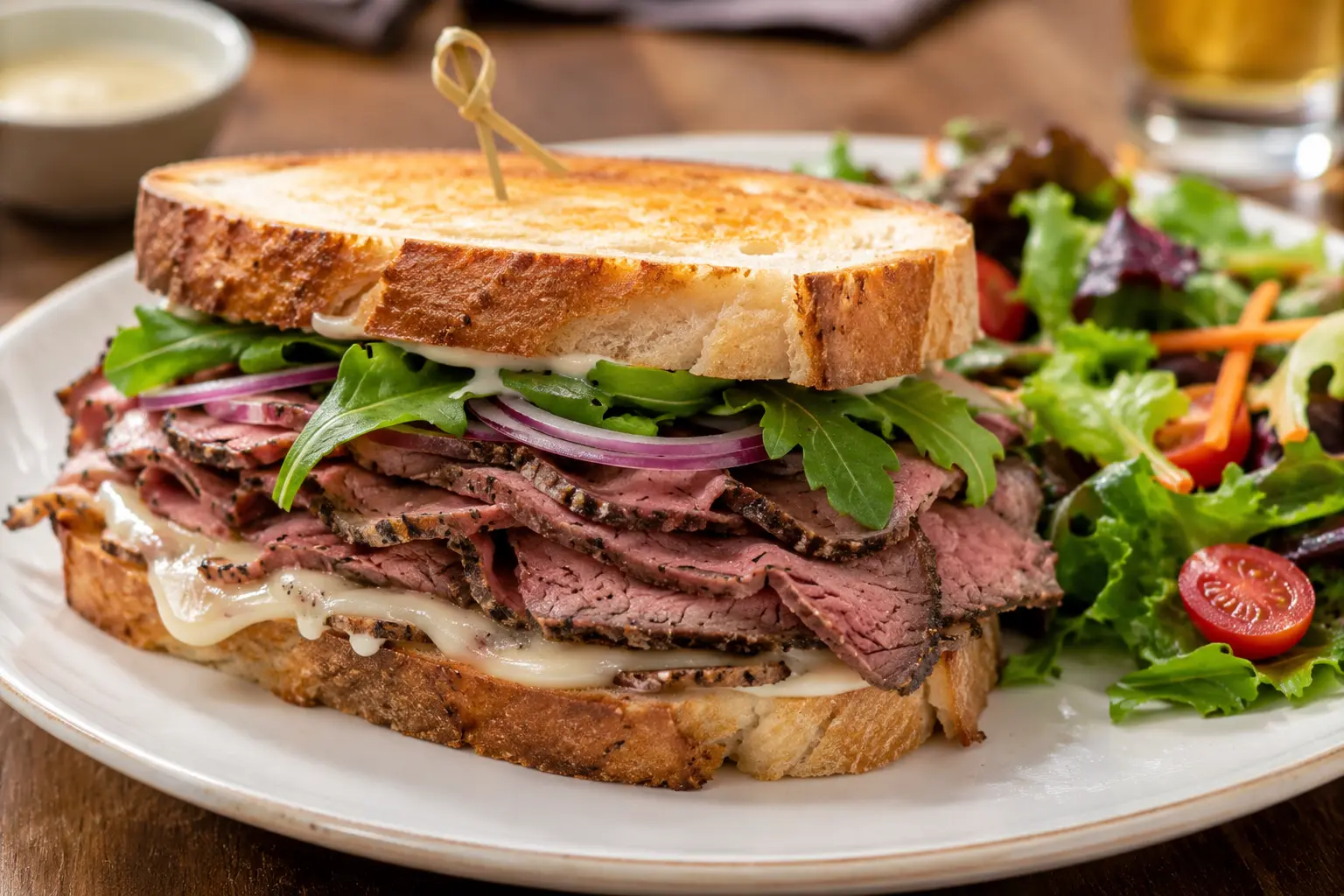 First Watch Roast Beef and Havarti Sandwich