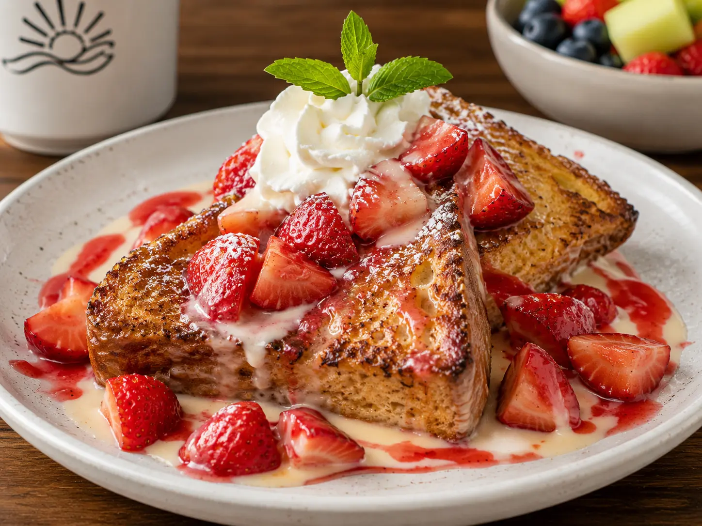 First Watch Strawberry Tres Leches French Toast