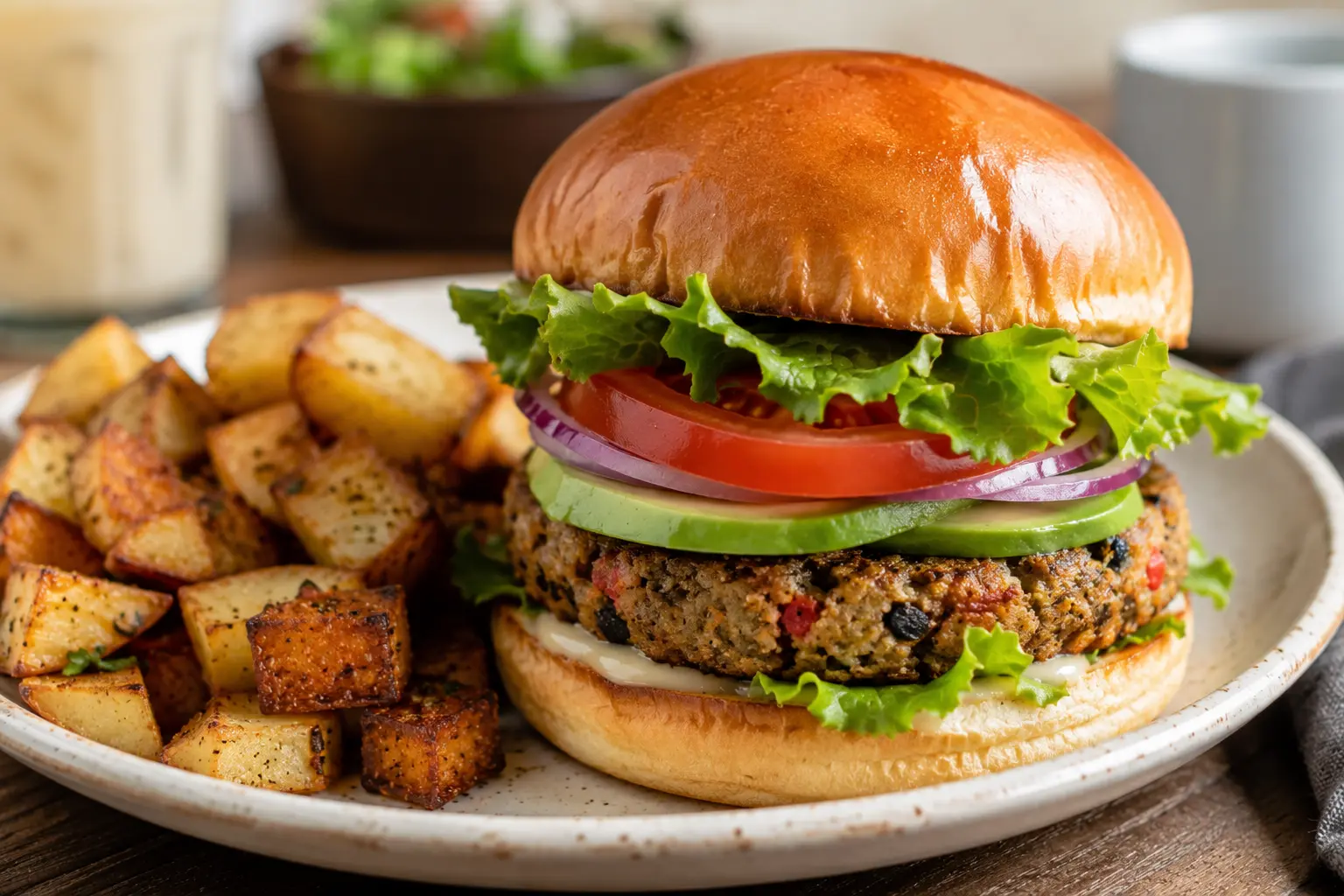 First Watch Veggie Burger plant-based main