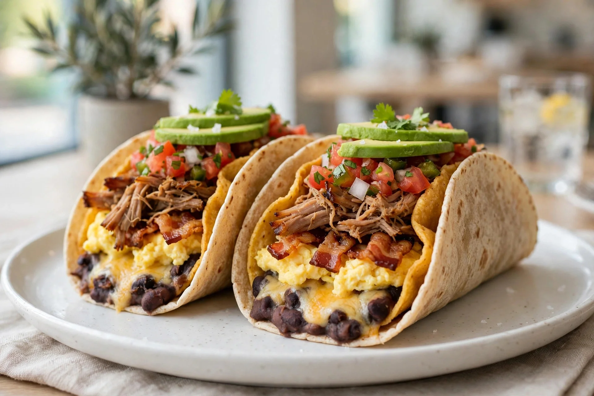 Seasonal 4 Double Crunch Breakfast Tacos — First Watch holiday menu 2026