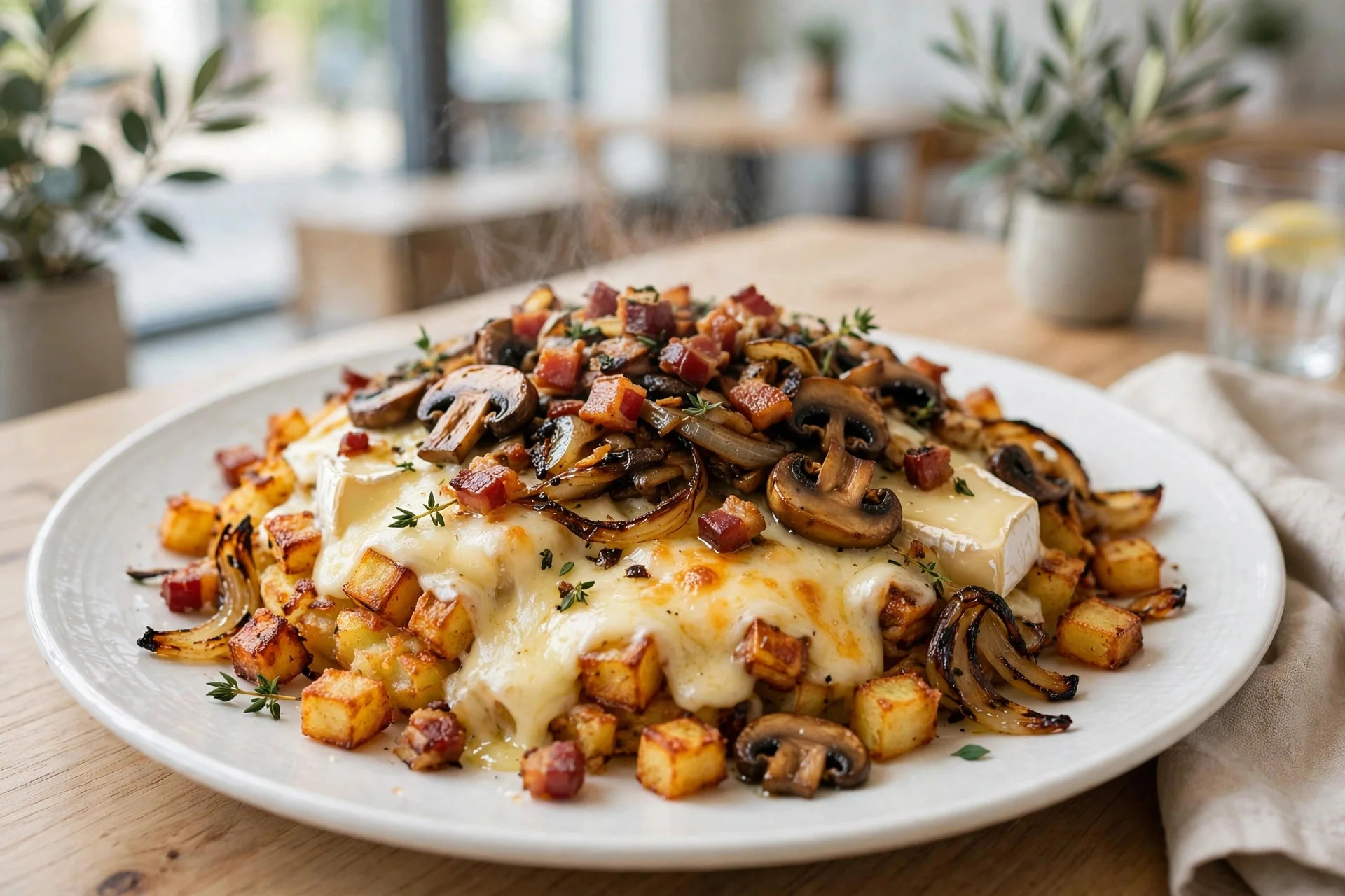 Seasonal 5 Truffle Bacon and Brie Hash — First Watch holiday menu 2026